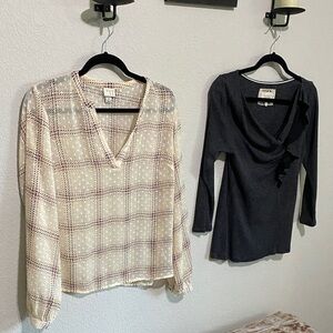 2 adorable shirts for 1 low price. Time to clean the closets. Great name brands!